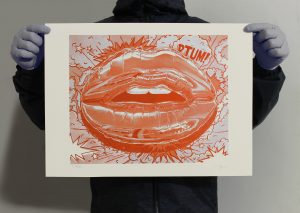 LeCartier - Ferrara 300 gr - 35 cm x 48 cm Orange (unframed)